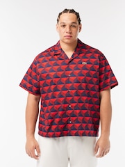 Lacoste Geo Print Logo Resort Shirt - Image 5 of 6