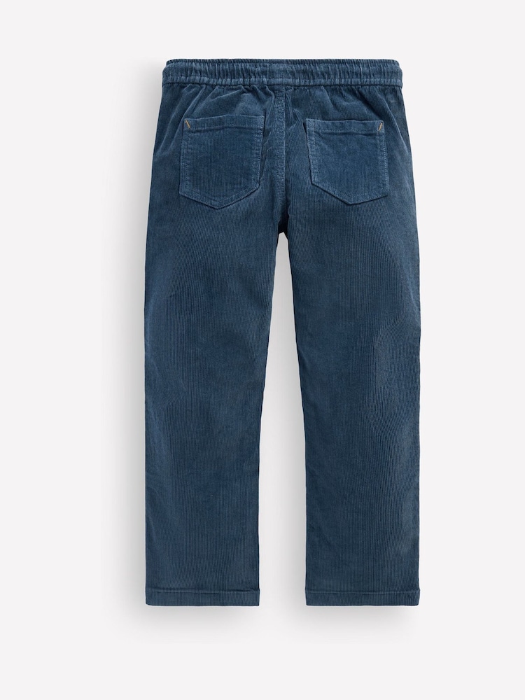 Boden Blue Slim Pull-On Trousers - Image 2 of 3