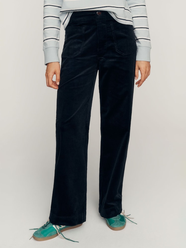 Anthropologie Black Maeve Colette Full-Length Wide-Leg Trousers - Image 1 of 4 Anthropologie Black Maeve Colette Full-Length Wide-Leg Trousers - Image 1 of 4