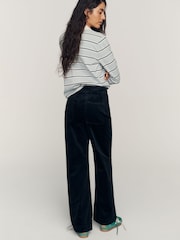 Anthropologie Black Maeve Colette Full-Length Wide-Leg Trousers - Image 2 of 4
