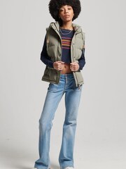 Superdry Green Vintage Hooded Everest Gilet - Image 2 of 3