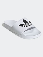 adidas Off White Originals Adilette Lite Slides - Image 4 of 10
