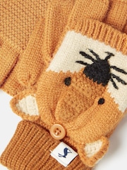 Joules Carey Orange Fox Character Gloves - Image 3 of 3
