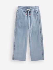 Blå - Boden velour joggebukser med vide ben - Bilde 1 av 3
