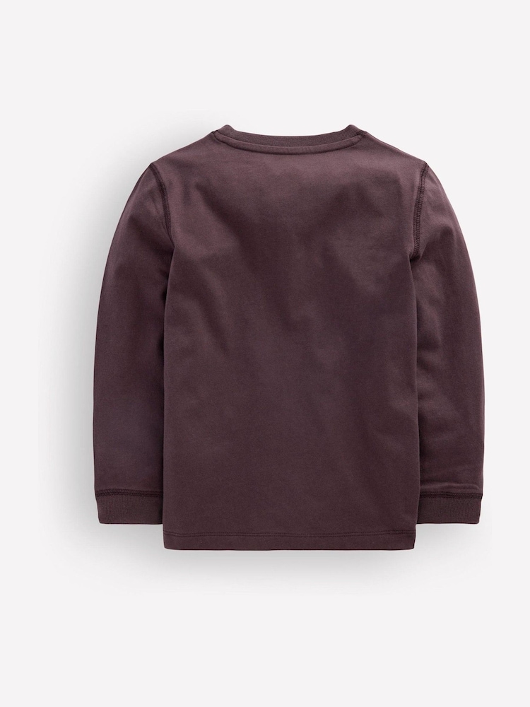 Boden Brown Vintage Wash Linear Stitch T-Shirt - Image 2 of 3 Boden Brown Vintage Wash Linear Stitch T-Shirt - Image 2 of 3