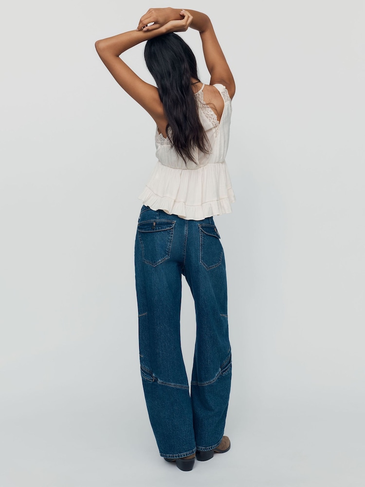 Anthropologie Pilcro Kaye Mid-Rise Tapered-Leg Jeans - Bilde 2 av 6