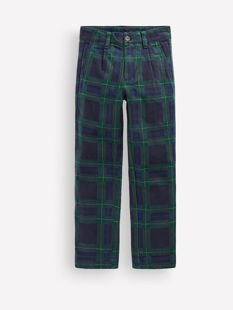 Boden Blue Check Smart Trousers - Image 1 of 3
