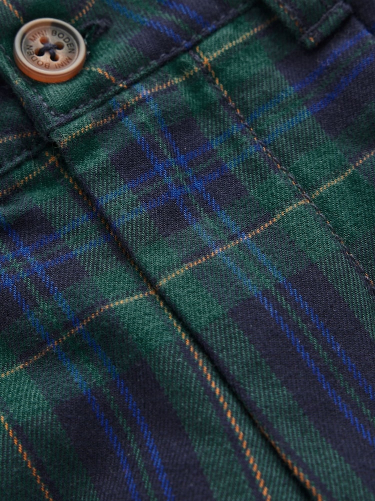 Boden Blue Check Smart Trousers - Image 3 of 3