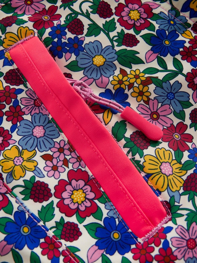 Neon Pink Ditsy Floral - Boden All Weather Waterproof Dungarees - Imagem 3 de 3 Neon Pink Ditsy Floral - Boden All Weather Waterproof Dungarees - Imagem 3 de 3