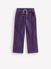 Lilla - Boden velour joggebukser med vide ben - Bilde 1 av 3