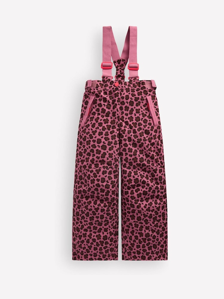 Pink Heather Leopard - Boden All Weather Waterproof Dungarees - Imagem 1 de 3 Pink Heather Leopard - Boden All Weather Waterproof Dungarees - Imagem 1 de 3