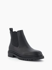 Dune London Black Perceive Cleated Chelsea Boots - Image 4 of 6