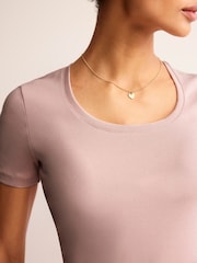 Boden Pink Essential Jersey T-Shirt - Image 4 of 5