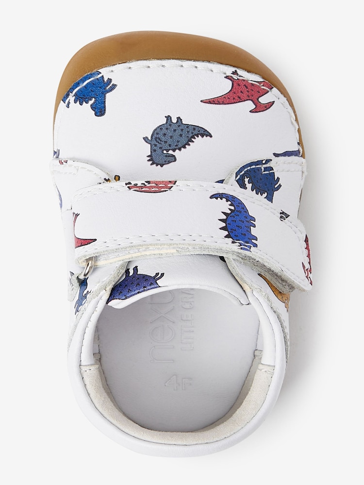 Dino Print Standard Fit (F) Crawler Shoes - Image 2 of 3