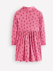 Rosa Blomstrete  - Boden High Neck Ribbed Dress - Bilde 2 av 3