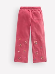 Rosa - Boden velour joggebukser med vide ben - Bilde 2 av 3