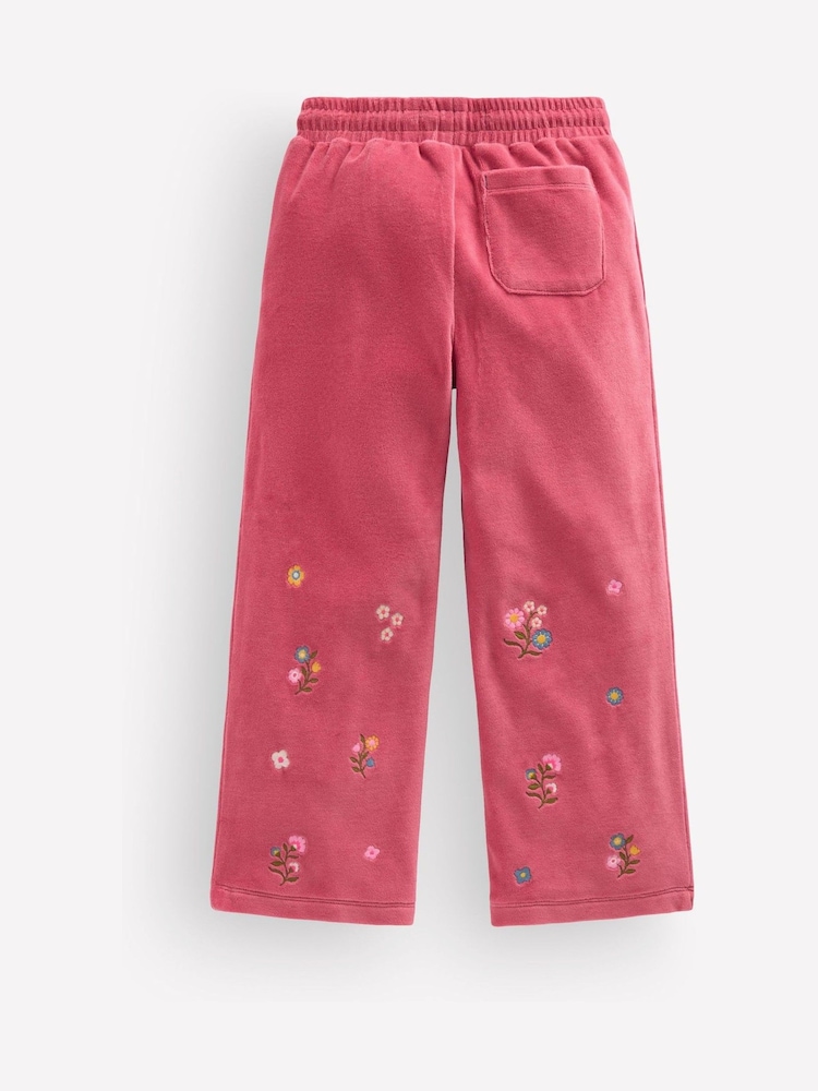 Rosa - Boden velour joggebukser med vide ben - Bilde 2 av 3