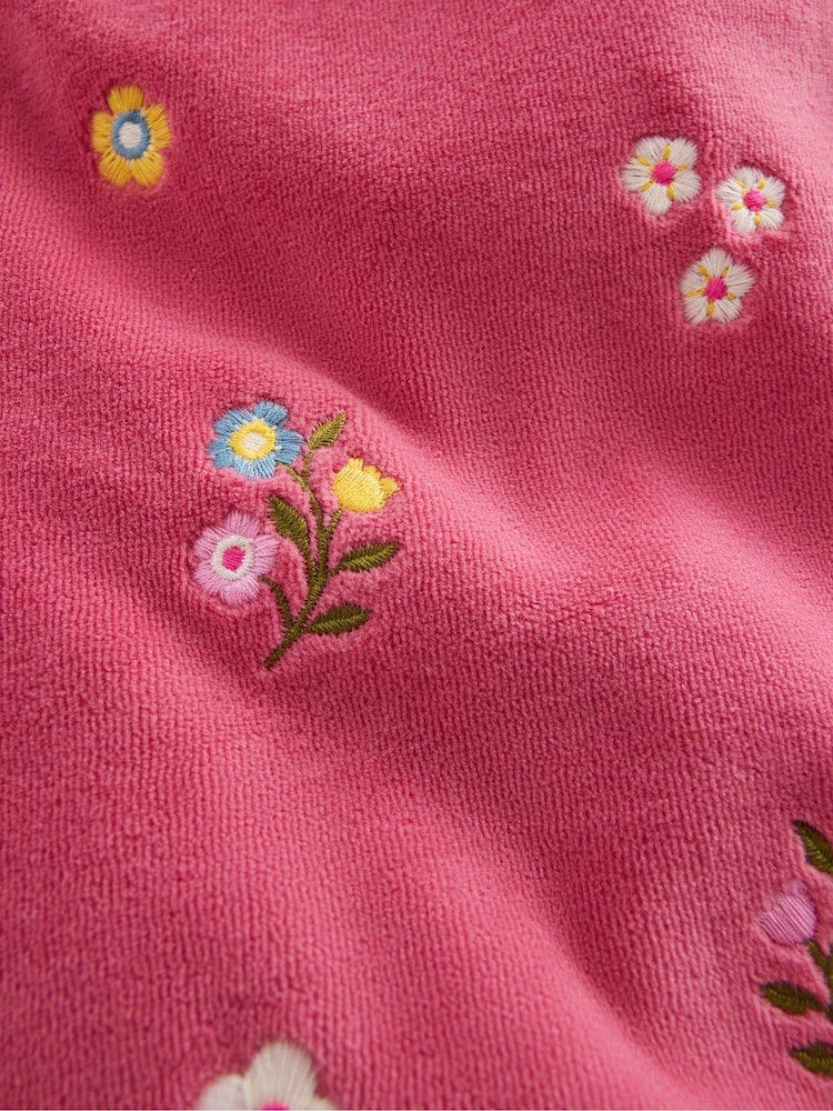 Rosa - Boden velour joggebukser med vide ben - Bilde 3 av 3