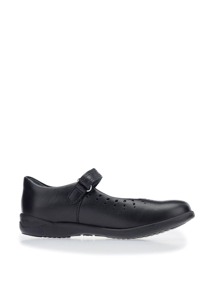 Start-Rite Black Leather Mary Jane Smart School Shoes - F Fit - Image 1 of 6