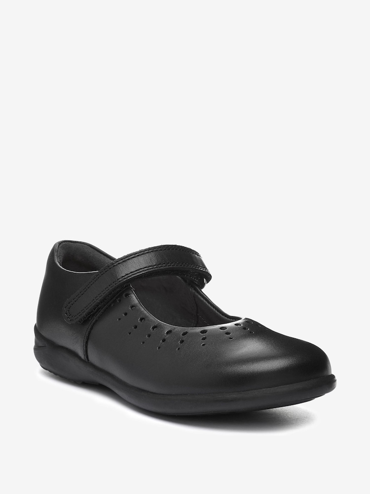 Start-Rite Black Leather Mary Jane Smart School Shoes - F Fit - Image 2 of 6