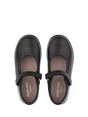 Start-Rite Black Leather Mary Jane Smart School Shoes - F Fit - Image 4 of 6