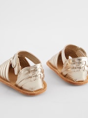 Gold Fisherman Baby Sandals (0-24mths) - Image 3 of 4