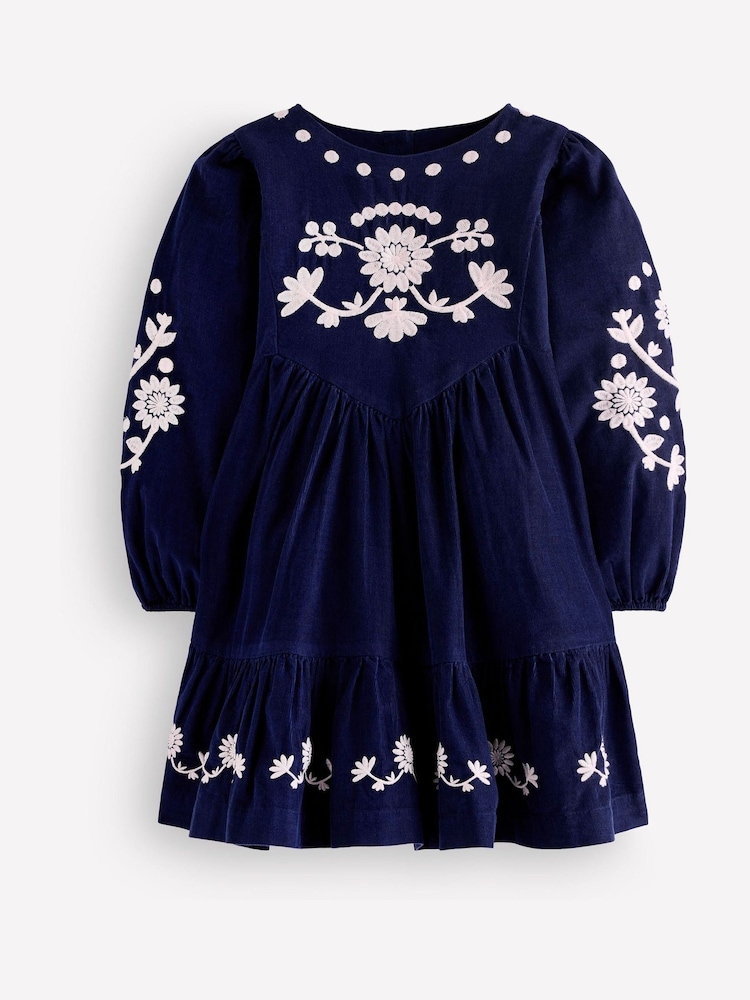 Blå - Boden Celia Wing Sleeve Kjole - Bilde 1 av 3