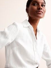 Boden White Sienna 100% Linen Shirt - Image 2 of 5