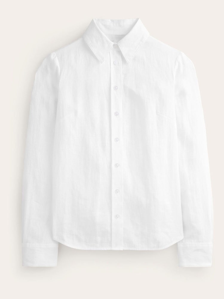 Boden White Sienna 100% Linen Shirt - Image 5 of 5