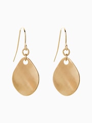 Gold Tone Petal Drop Earrings - Image 1 of 1