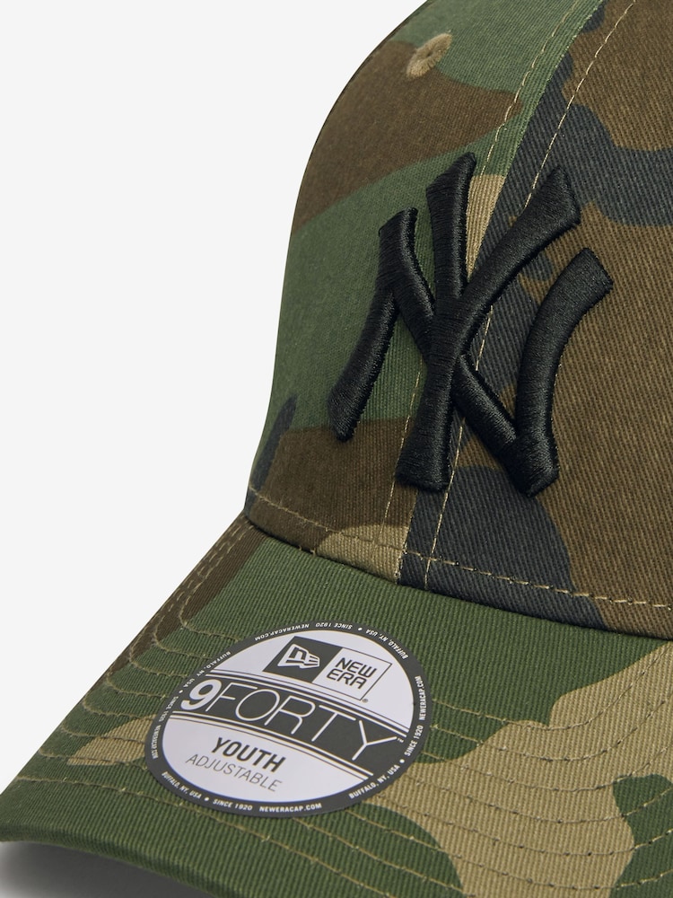 Camuflaje - Gorra básica de algodón 100 % con diseño de los New York Yankees para niños 9 FORTY de New Era® - Imagen 2 de 2