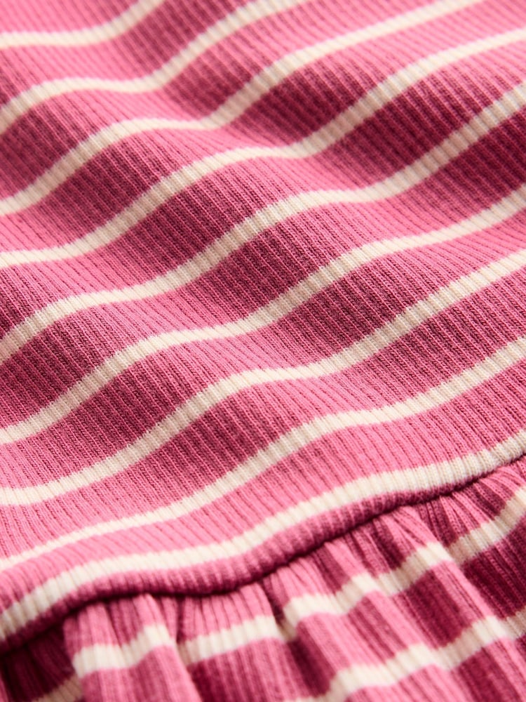 Rosa Stripete - Boden High Neck Ribbed Dress - Bilde 3 av 3