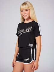 Pineapple Black Sporty 100% Cotton Shorts - Image 3 of 4