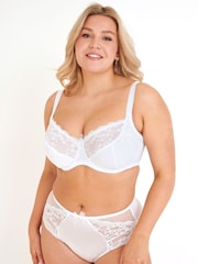 Pour Moi White Padded Flora Lightly Padded Underwired Bra - Image 3 of 5