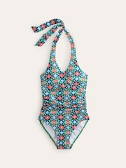 Boden Green Levanzo Ruched Halter Swimsuit - Image 5 of 6