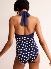 Boden Blue white Ithaca Halter Swimsuit - Image 2 of 6