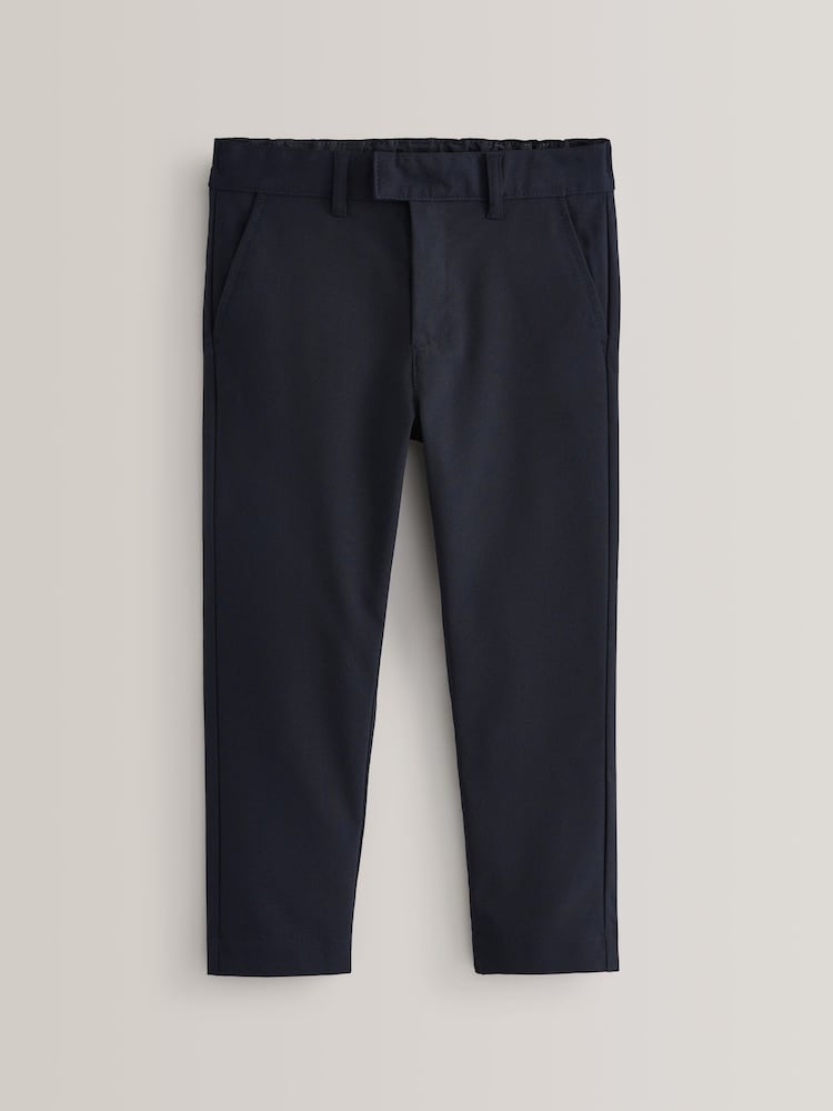 Navy Plus Waist School Formal Stretch Skinny Trousers (3-17yrs) - Image 1 of 7