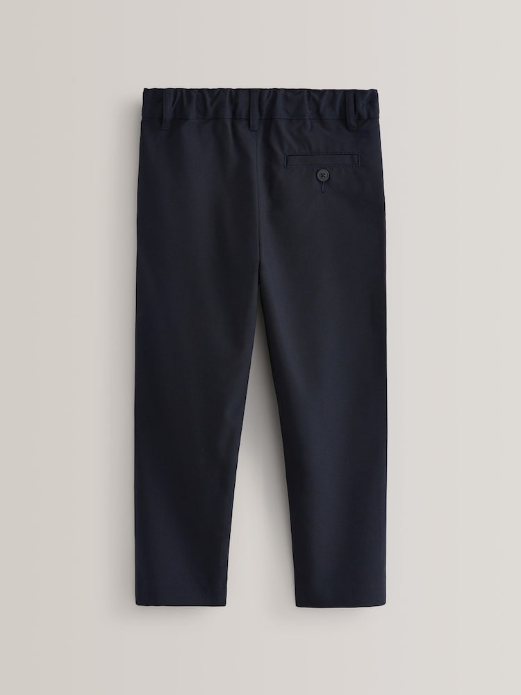 Navy Plus Waist School Formal Stretch Skinny Trousers (3-17yrs) - Image 2 of 7