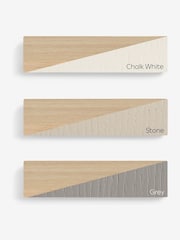 Chalk White Hampton Painted Oak Collection Luxe Stool - Image 8 of 8