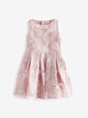 Pink - Baker by Ted Baker Glitzerndes Jacquard-Kleid mit Schleife - Bild 11 von 13