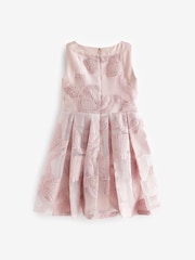 Pink - Baker by Ted Baker Glitzerndes Jacquard-Kleid mit Schleife - Bild 12 von 13