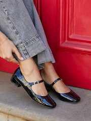 Linzi Black Patent Carley Mary Jane Block Shoes - Image 1 of 6