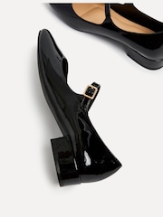 Linzi Black Patent Carley Mary Jane Block Shoes - Image 6 of 6