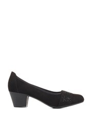 Pavers Ladies Court Smart Black Shoes - Image 1 of 5