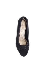 Pavers Ladies Court Smart Black Shoes - Image 3 of 5