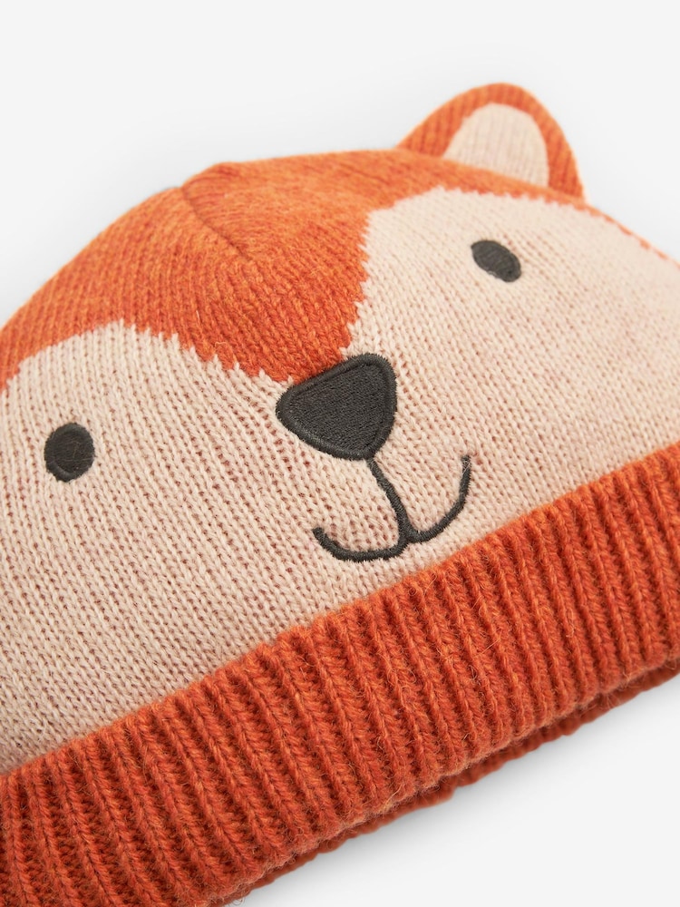 JoJo Maman Bébé Rust Fox Hat - Image 4 of 4