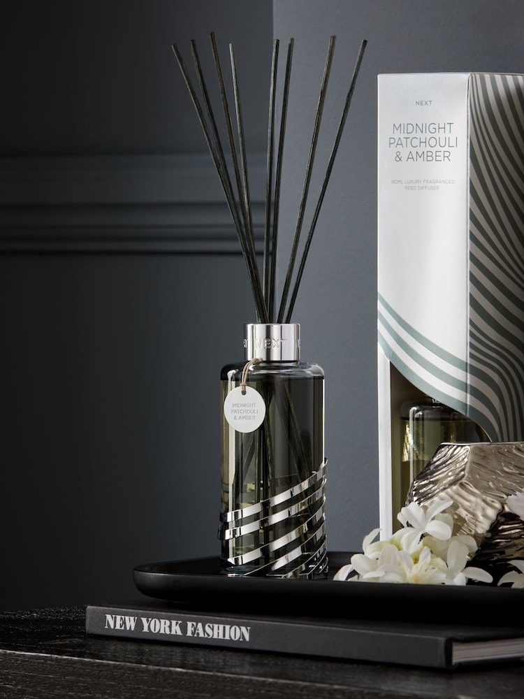 Midnight Patchouli and Amber 180ml Fragranced Reed Diffuser - Image 1 of 3