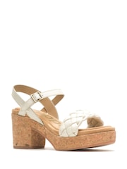 Hush Puppies White Poppy Strap Sandals - Image 3 of 5