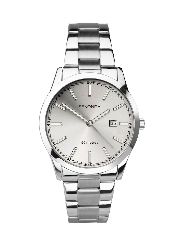 Sekonda Silver Colour Pop Dial Watch - Image 1 of 6 Sekonda Silver Colour Pop Dial Watch - Image 1 of 6