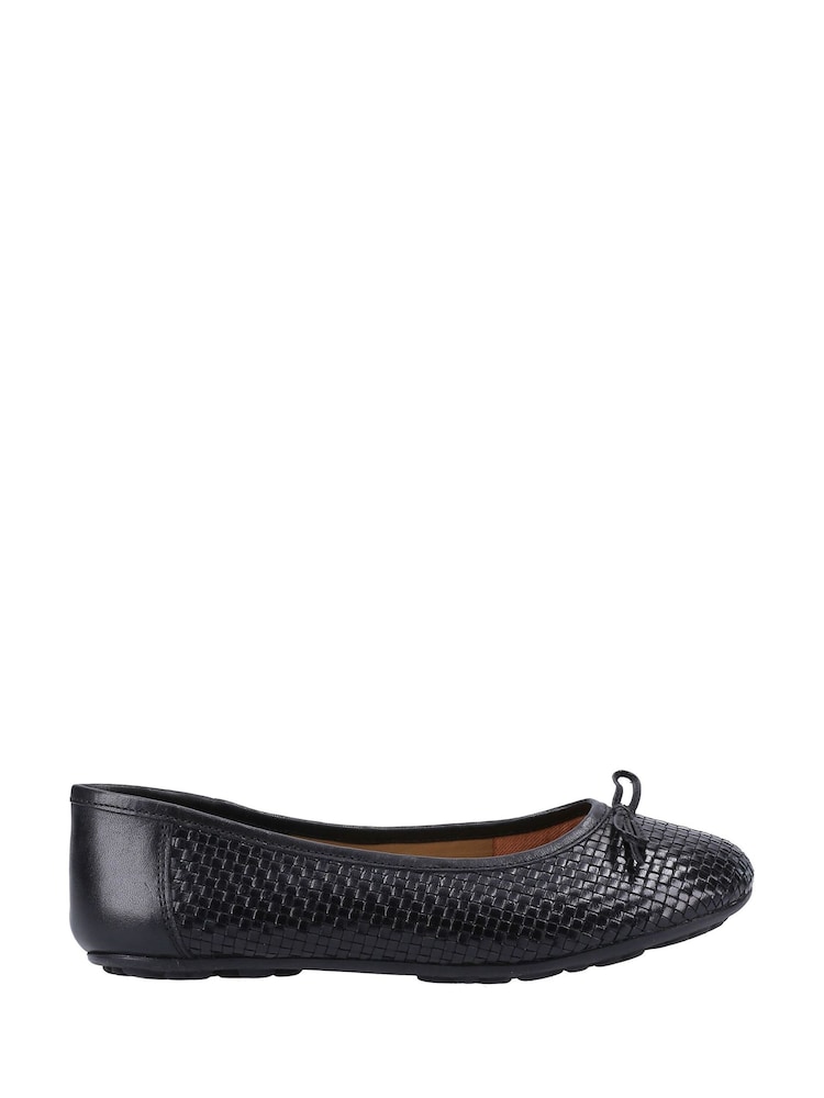 črna - Hush Puppies Janelle Tkane balerinke - Slika 1 iz 4